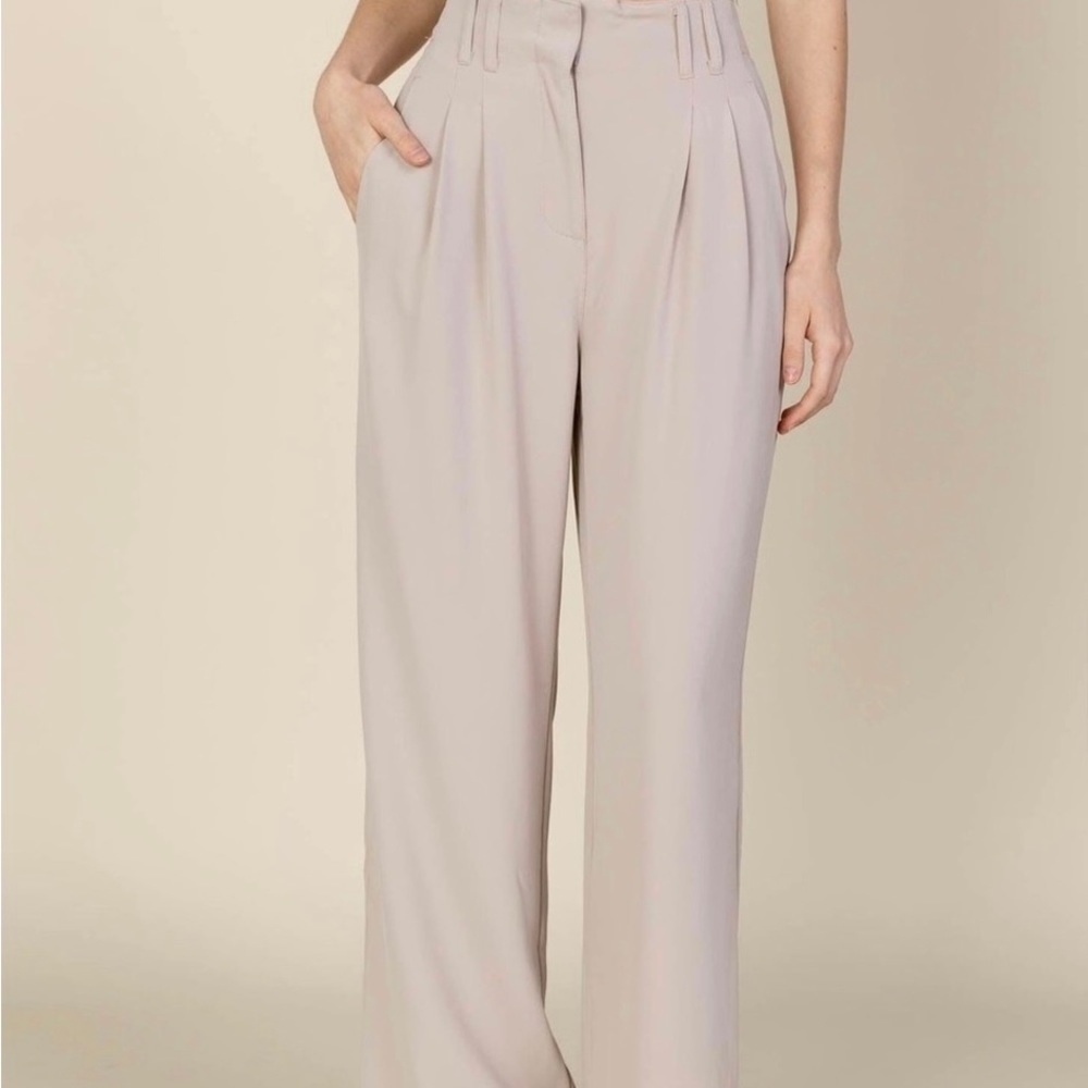 Thread & Supply Julie Pleated Wide Leg Trouser Size Small New